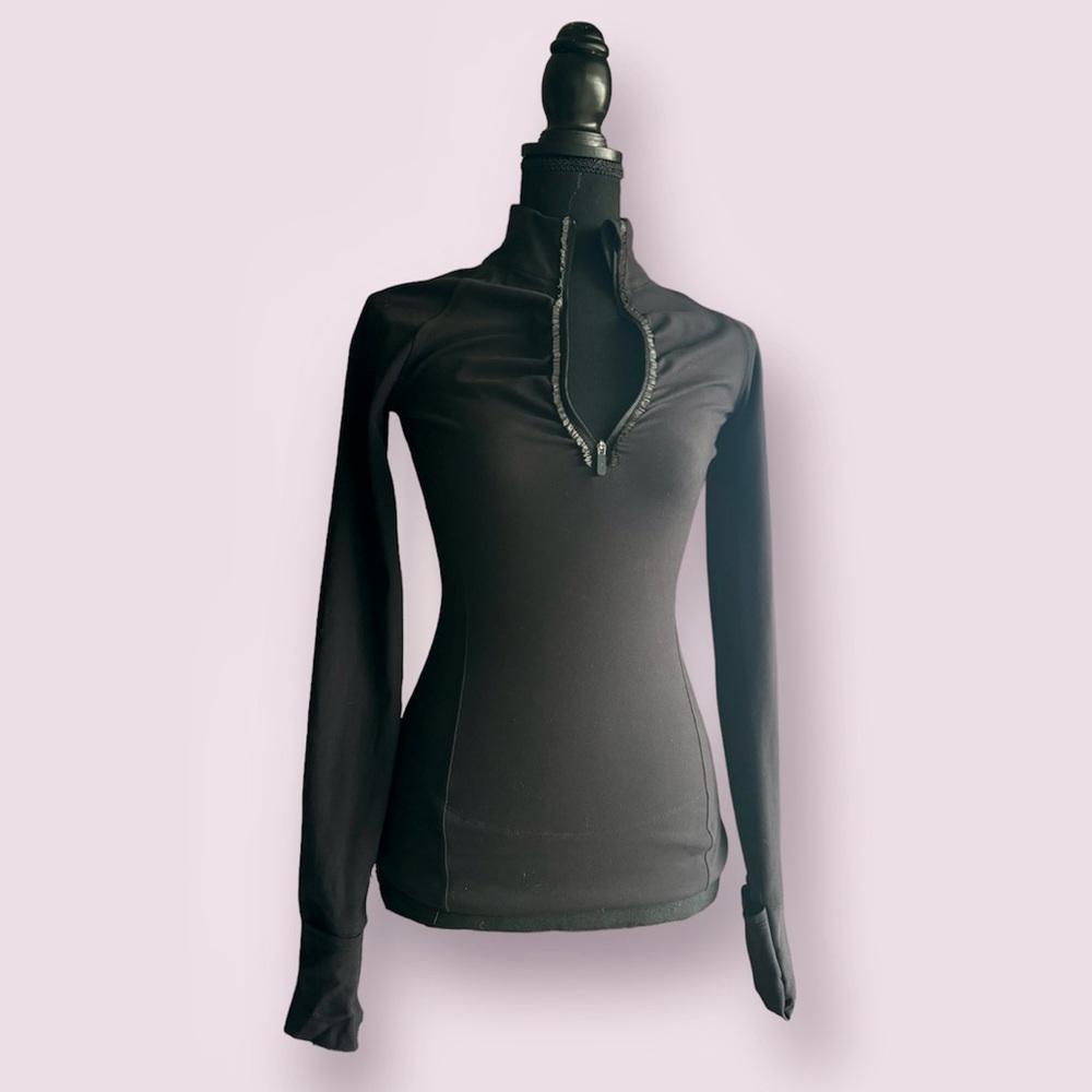 Lululemon Athletica Fast As Light 1/2 Zip Long Sleeve Top Sweater size 2